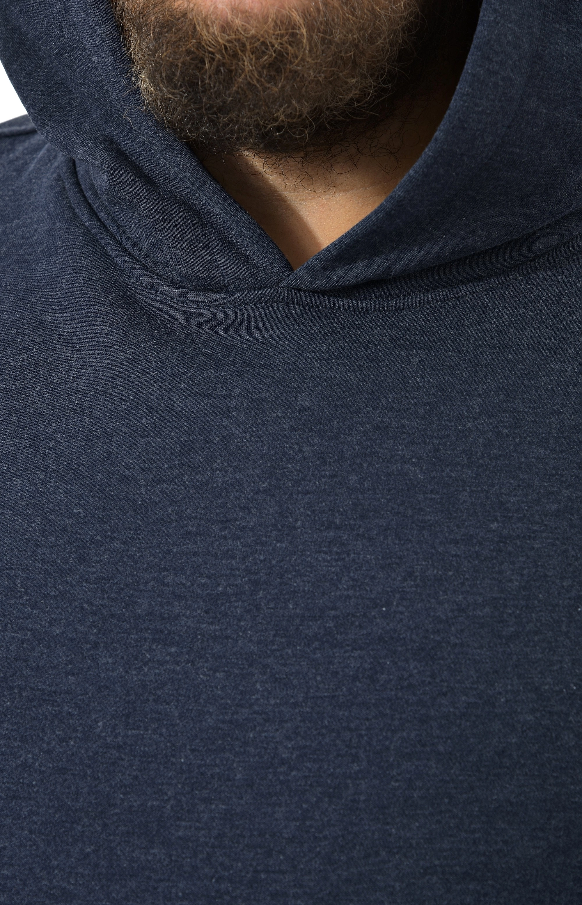 Худи синий меланж большого размера Худи синий меланж большого размера