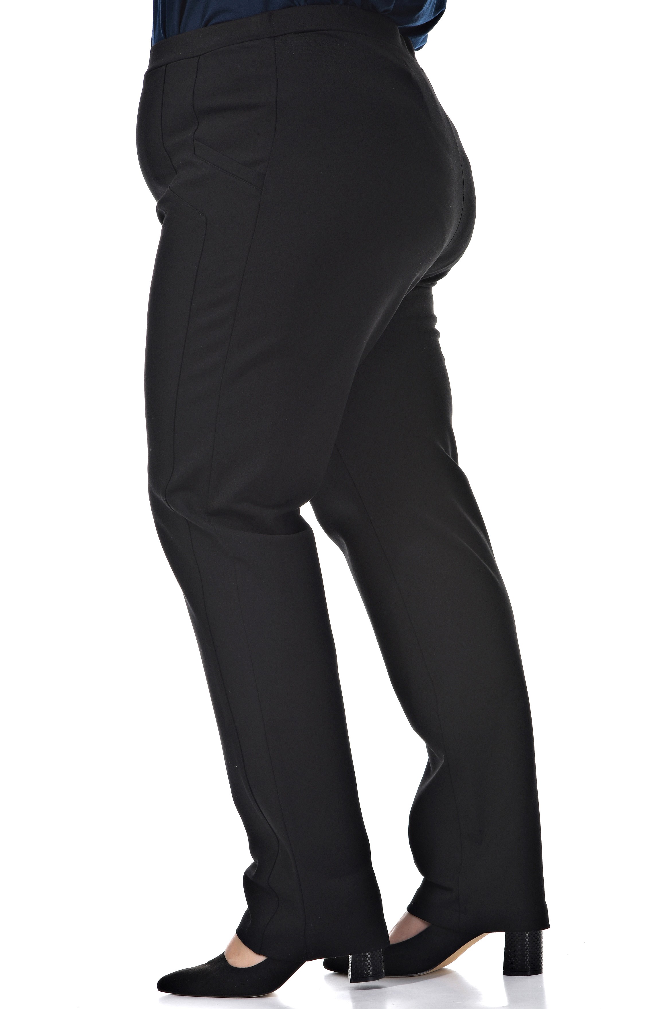 Брюки черные утепленные большого размера Брюки черные утепленные большого размера