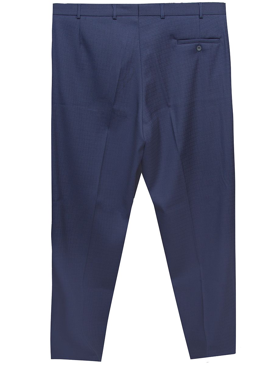Классические костюмные брюки синего цвета большого размера
