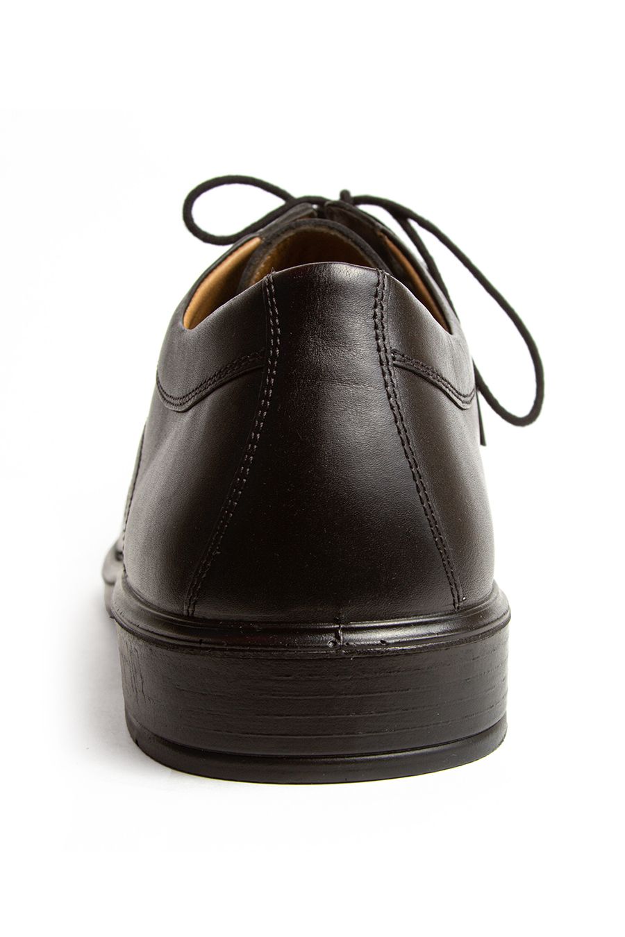 Черные кожаные ботинки большого размера