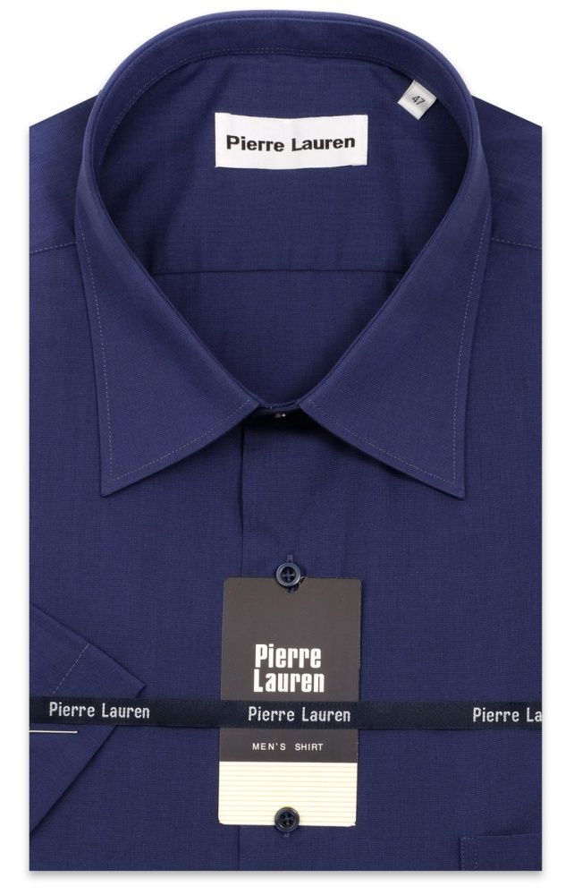 Рубашка синяя Pierre Lauren большого размера