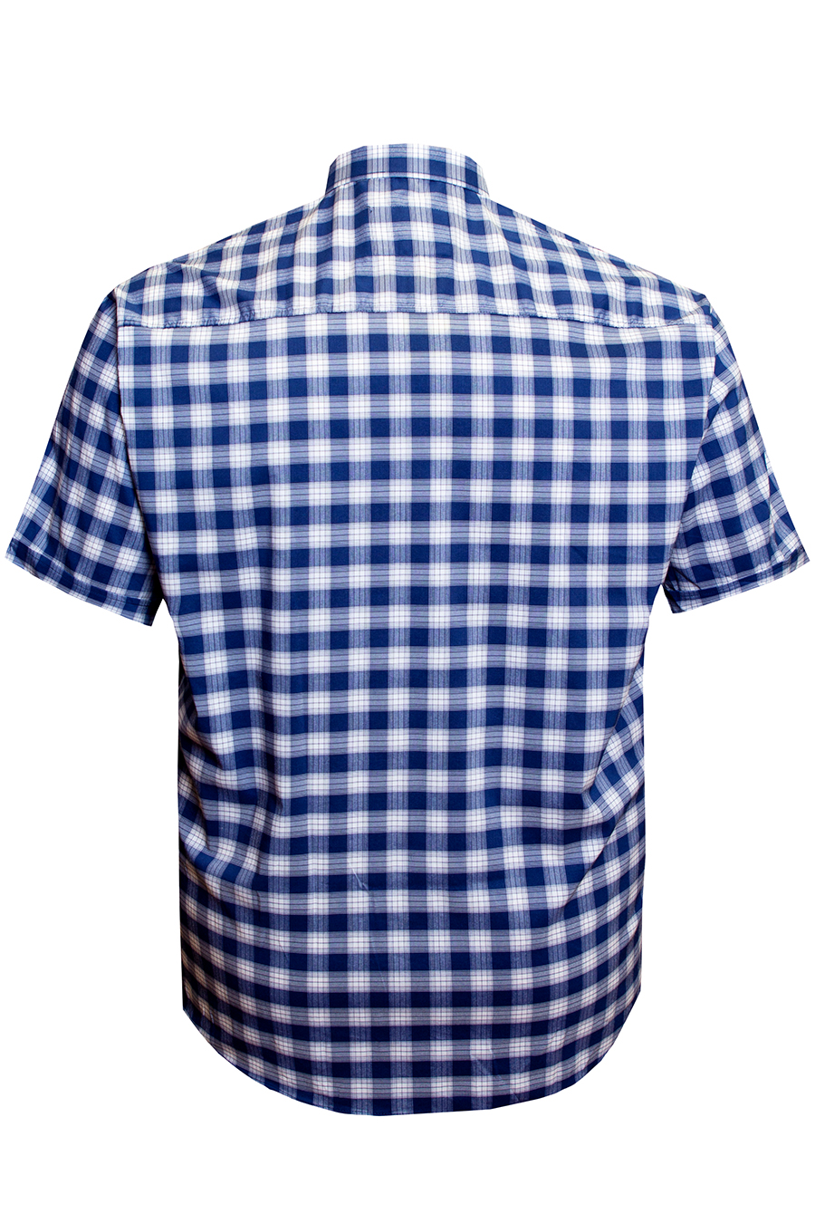 Рубашка Castelli синяя с белой клеткой большого размера