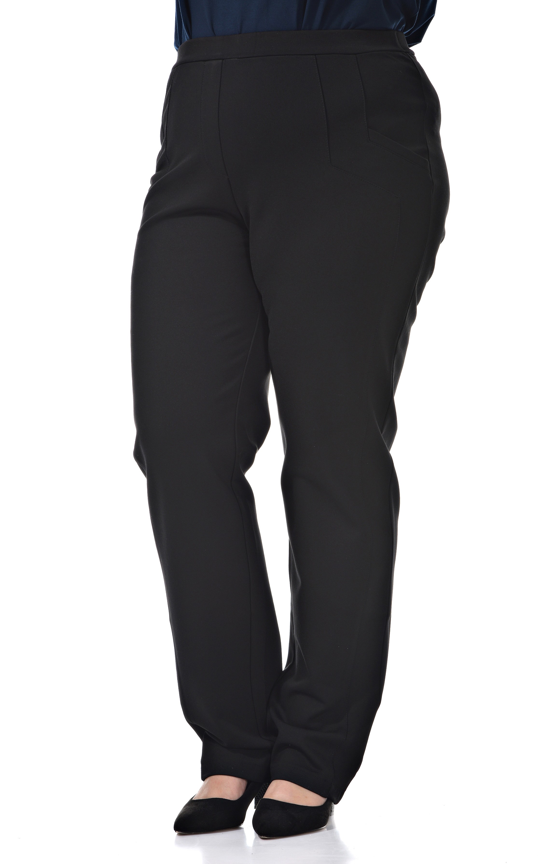 Брюки черные утепленные большого размера Брюки черные утепленные большого размера