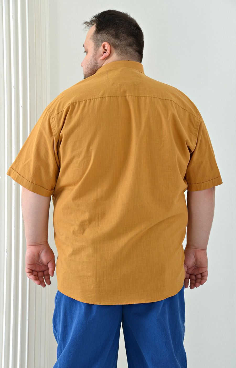 Рубашка льняная большого размера