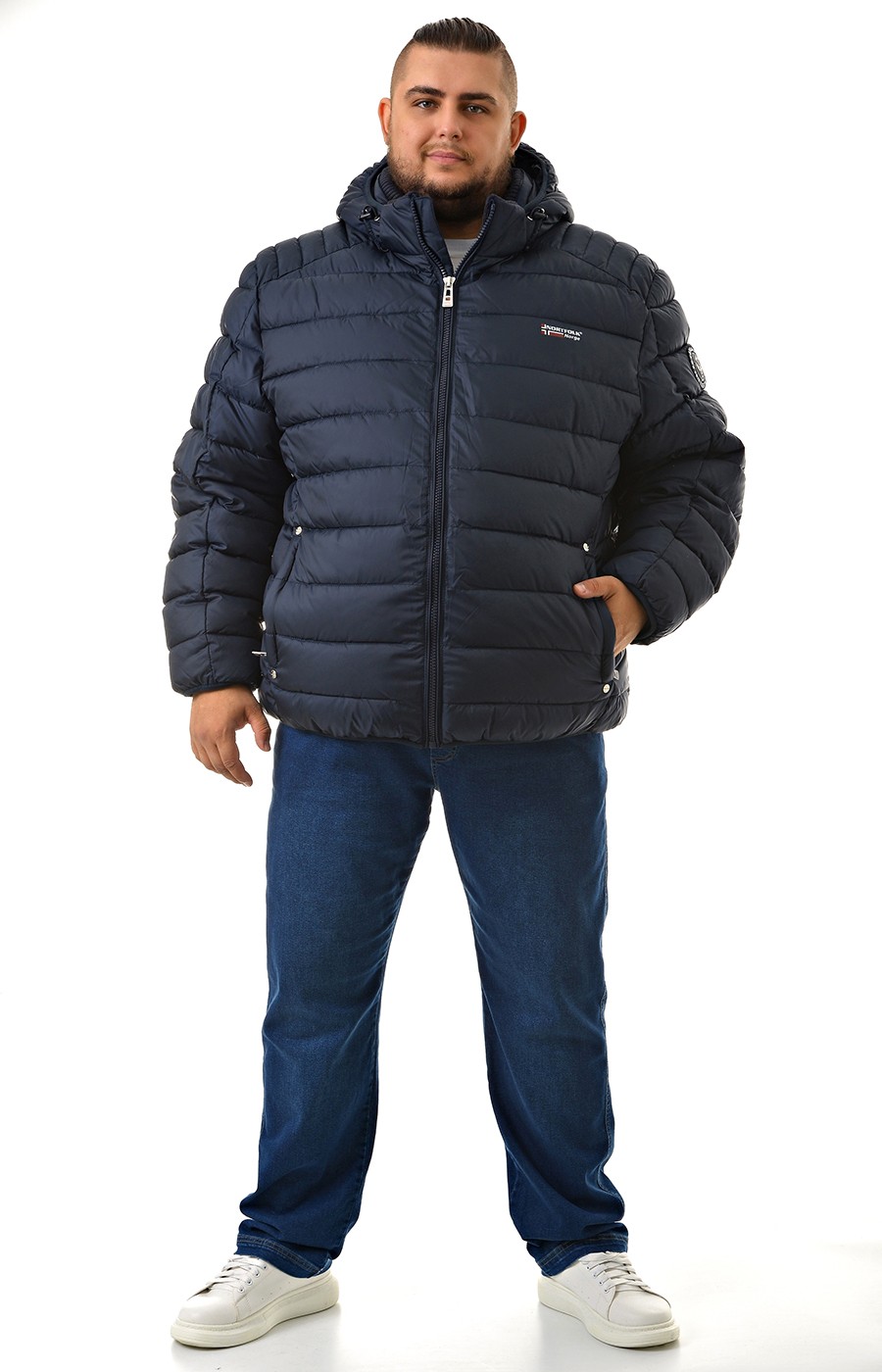 Куртка с капюшоном еврозима синтепух большого размера
