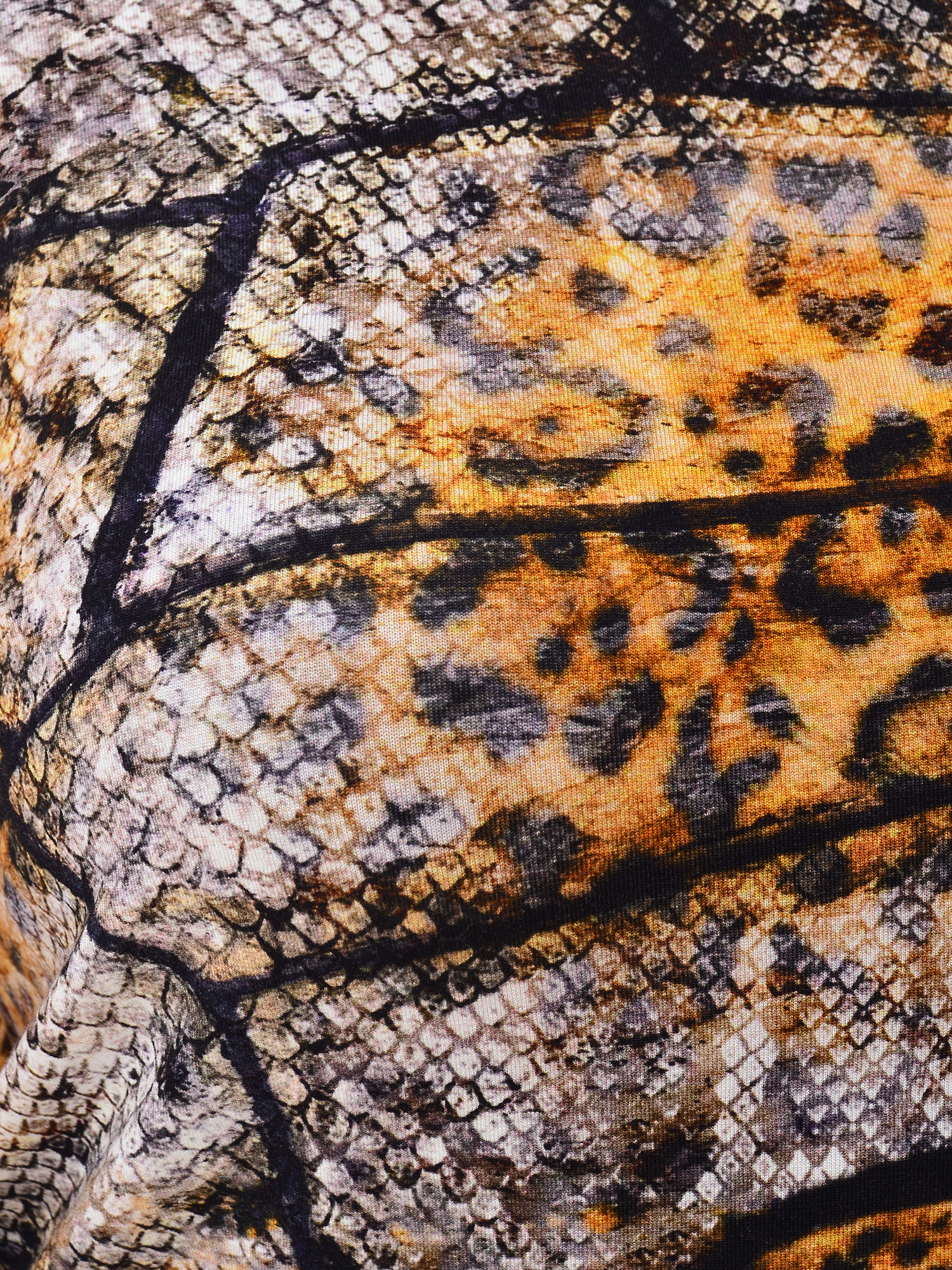 Блузон HS коричневый леопард большого размера