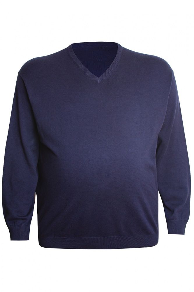 Темно-синий свитер MAXFORT большого размера