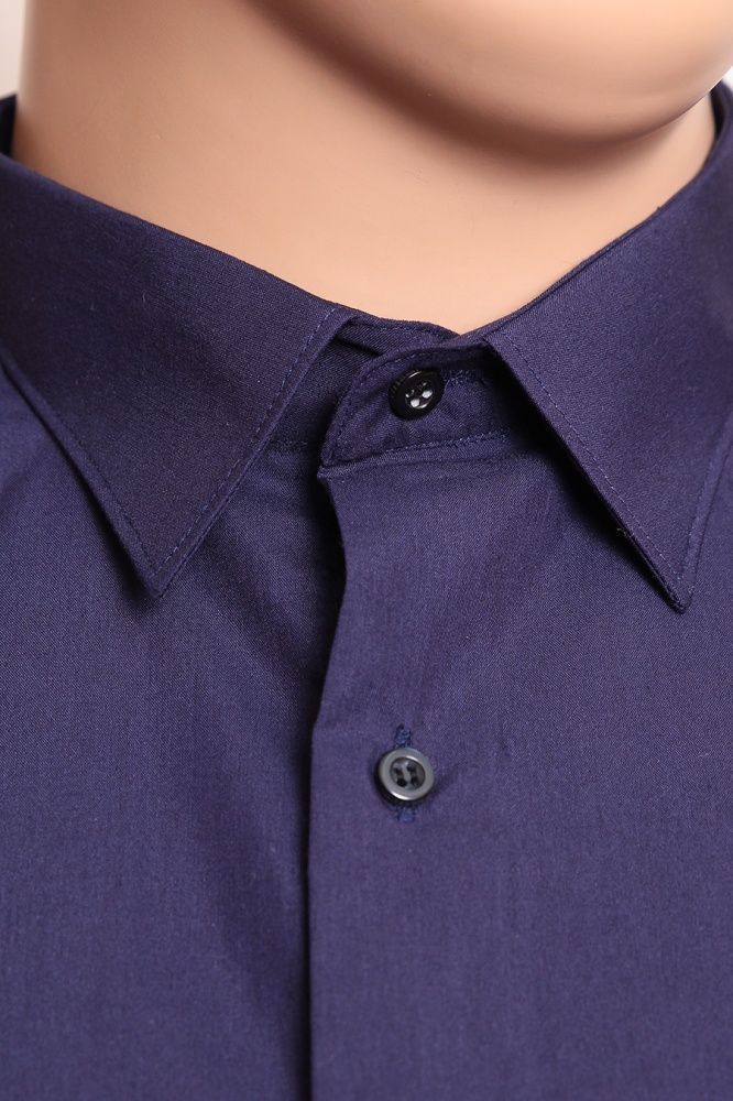 Рубашка Birindelli однотонная фиолетовая большого размера
