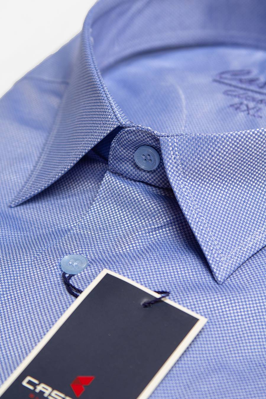 Голубая модельная рубашка CASTELLI большого размера