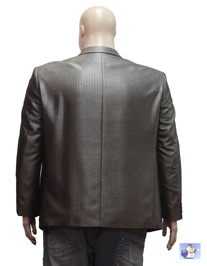 Пиджак серый с отливом большого размера