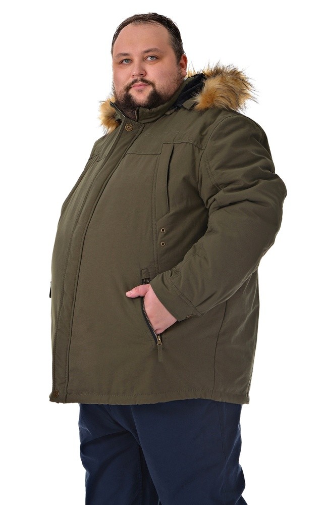 Куртка  Витязь хаки большого размера