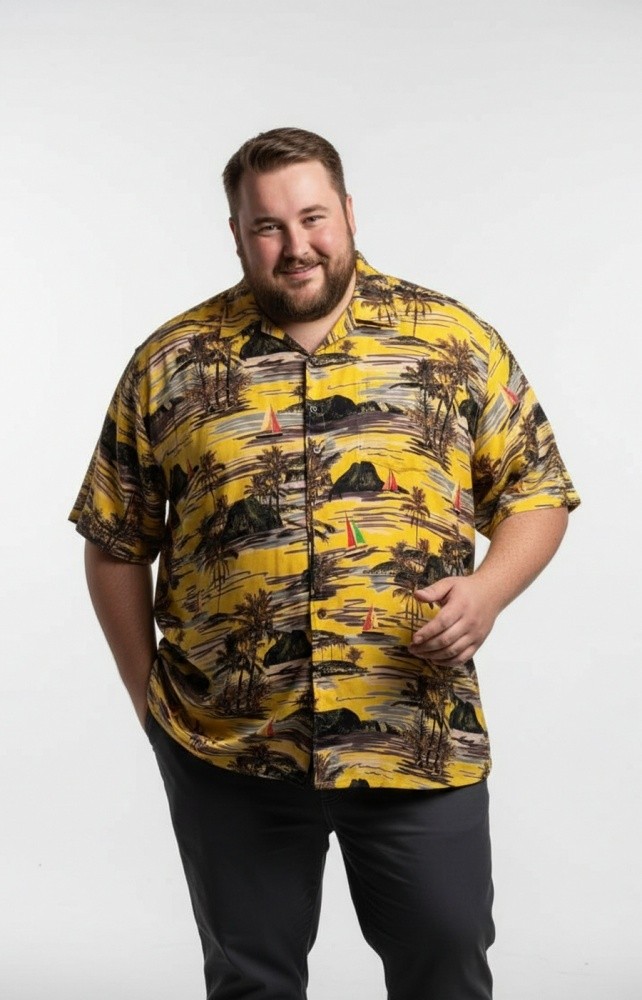 Рубашка  большого размера