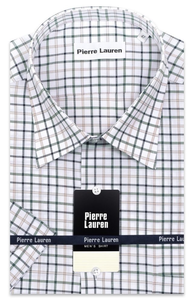 Рубашка клетчатая Pierre Lauren большого размера