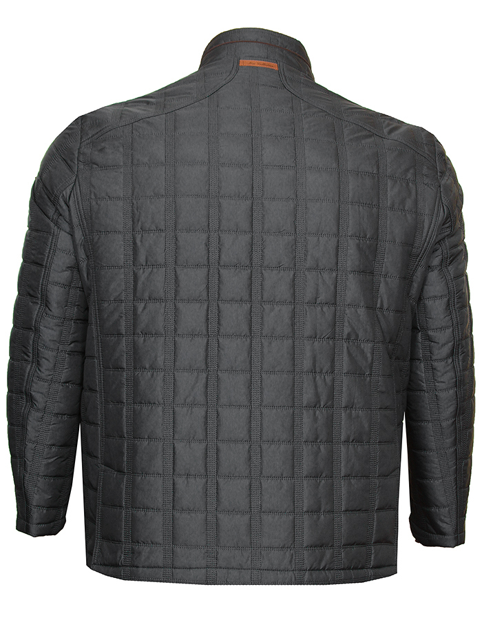 Стеганая куртка черного цвета большого размера