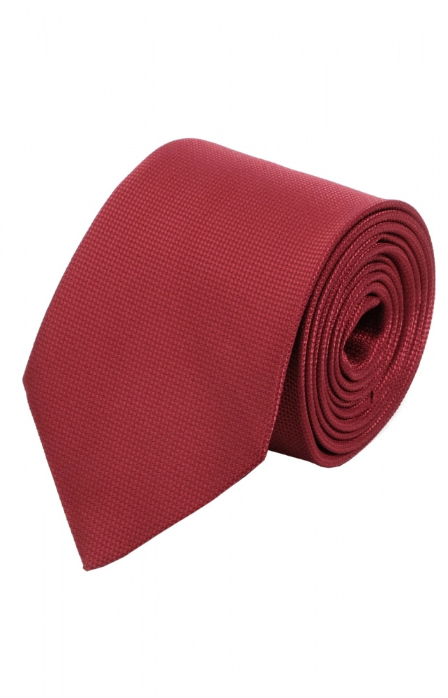 Бордовый галстук 9 см. большого размера