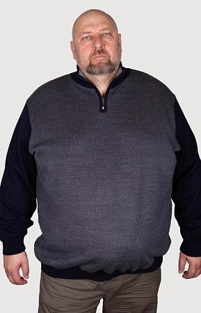 Синий джемпер на молнии