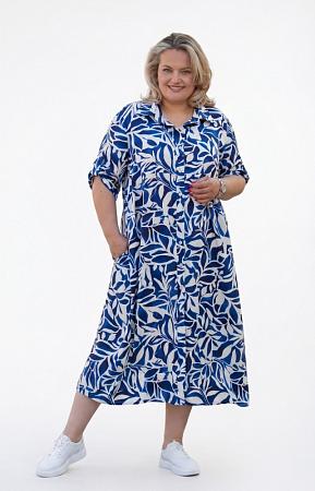 Платье синее