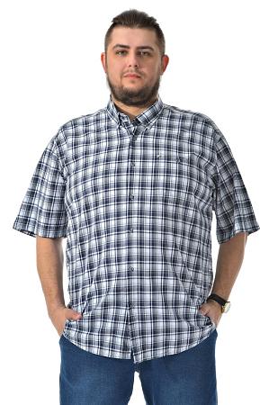 Белая рубашка в клетку 