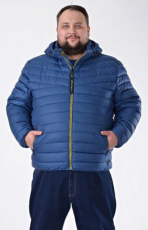 Зимняя куртка синего цвета стёганая