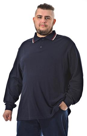 Тенниска синяя с длинным рукавом