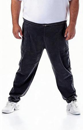 Брюки жатые темно серые