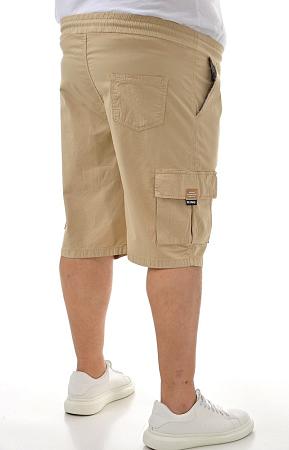 Бежевые бриджи с карманами