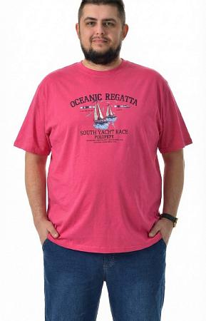 Футболка коралловая с рисунком