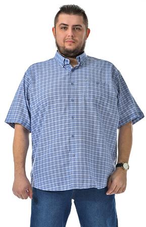 Рубашка лён в клетку