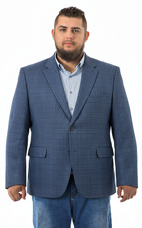 Пиджак синий в клетку