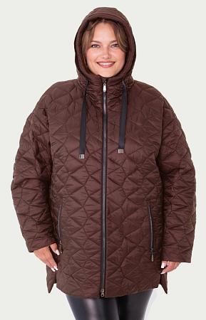 Куртка стеганая коричневая