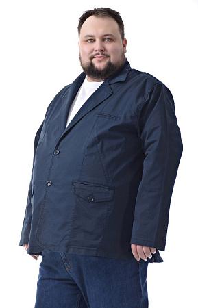 Габардиновый синий пиджак