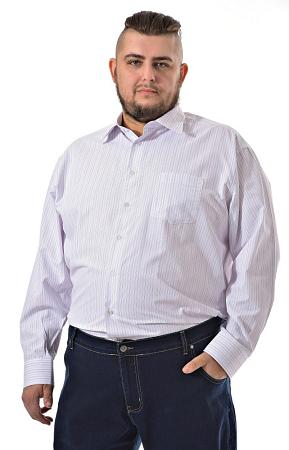 Рубашка белая в полоску