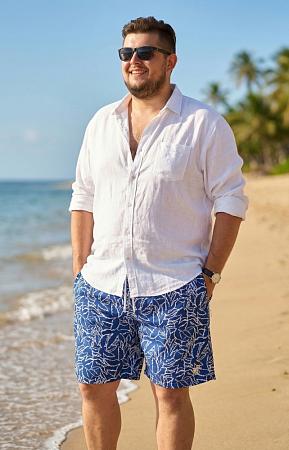 Купальные шорты синие