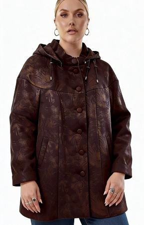 Дубленка коричневая