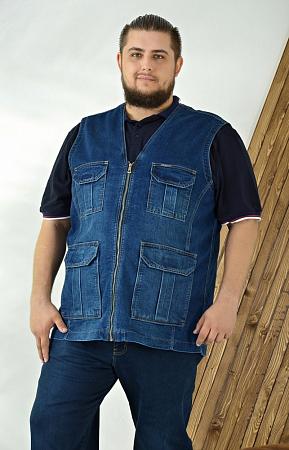 Жилет джинсовый