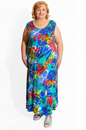Сарафан с абстрактным рисунком