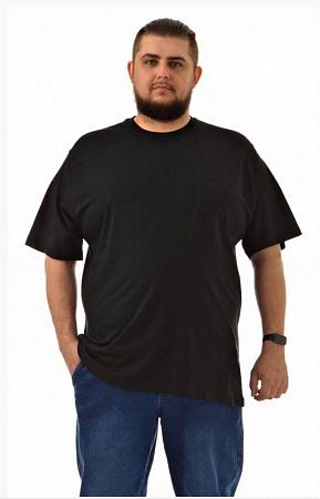 Футболка черная с карманом