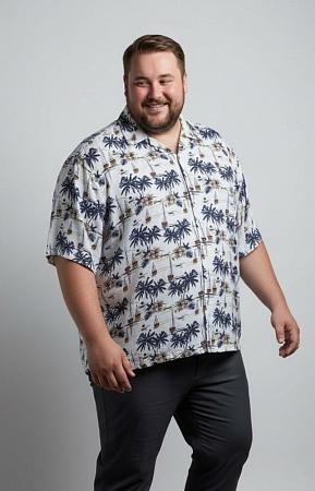 Гавайка белая тонкая