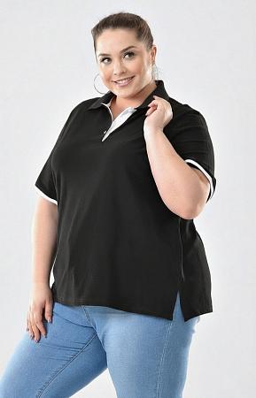 Футболка поло черная