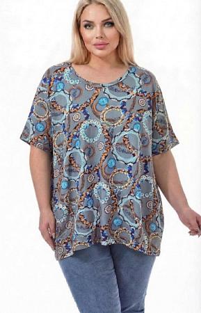 Футболка серая с кругами