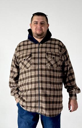 Рубашка ветровка сине желтая в клетку