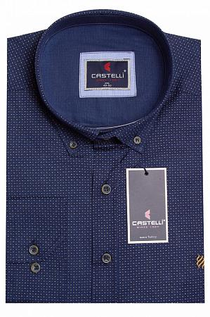 Рубашка CASTELLI синяя с рисунком