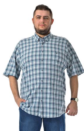 Рубашка в зеленую клетку