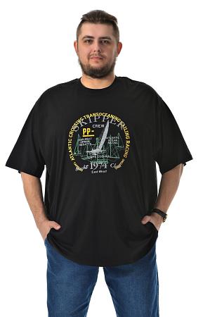 Футболка черная с рисунком