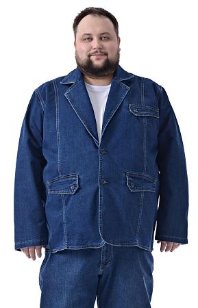 Джинсовый синий пиджак