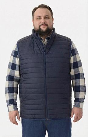 Жилет стёганый тёмно-синий