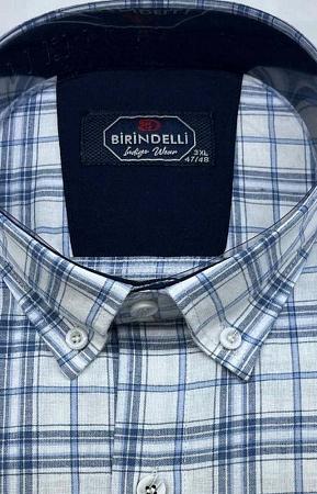 Рубашка в голубую клетку 