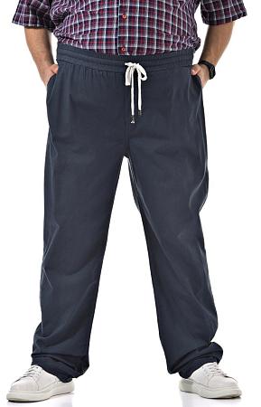 Брюки синие на резинке