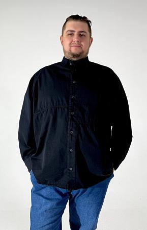 Рубашка габардиновая черная