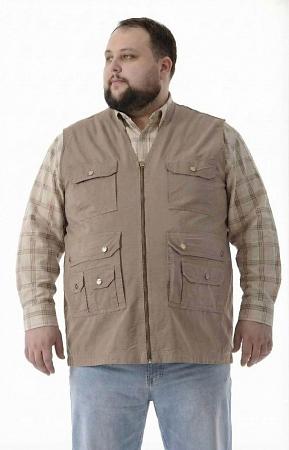 Жилет на молнии бежевый